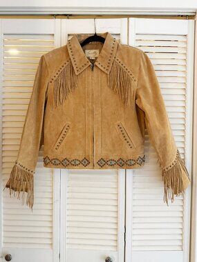 Scully Western Retro 100% leather Fringe Jacket